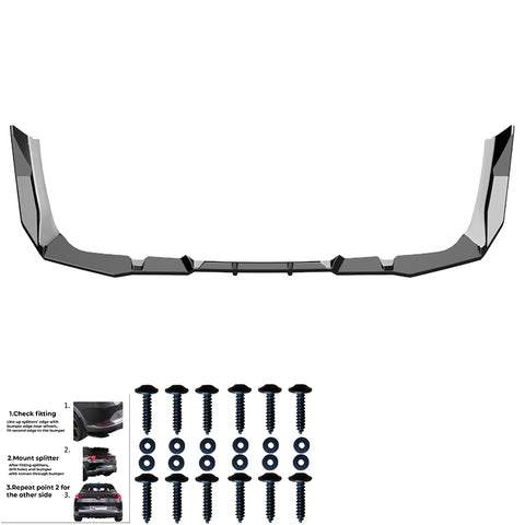 Rear Center Splitters BMW 5 Series / i5