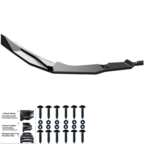 Rear Center Splitters BMW 5 Series / i5