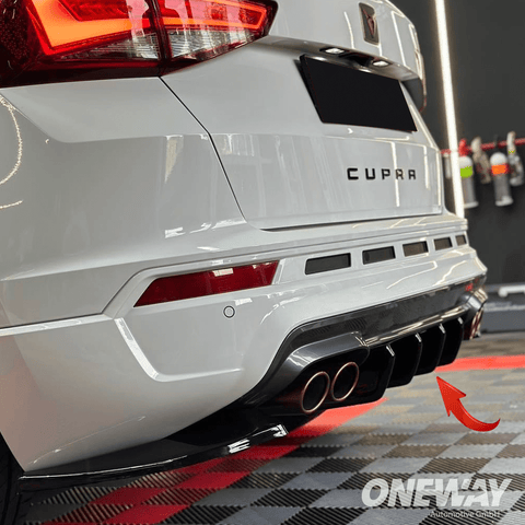 CUPRA Ateca 2018+ Rear Valance Diffuser Gloss Black - ONEWAY Automotive GmbH