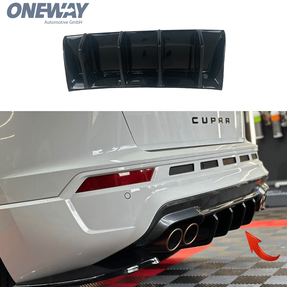 CUPRA Ateca 2018+ Rear Valance Diffuser Gloss Black - ONEWAY Automotive GmbH