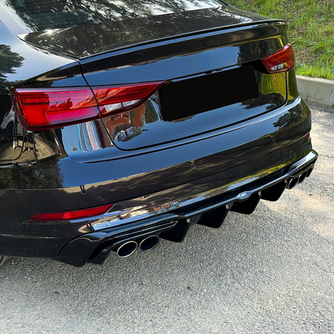 Heckdiffusor kompatibel mit AUDI S3 Limousine 8V Facelift 2016-2020