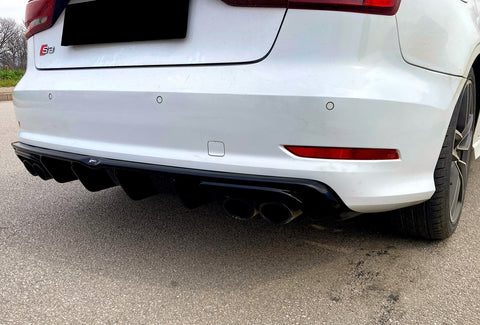 AUDI S3 Sedan 8V 2013-2016 Rear Valance Diffuser - ONEWAY Automotive GmbH