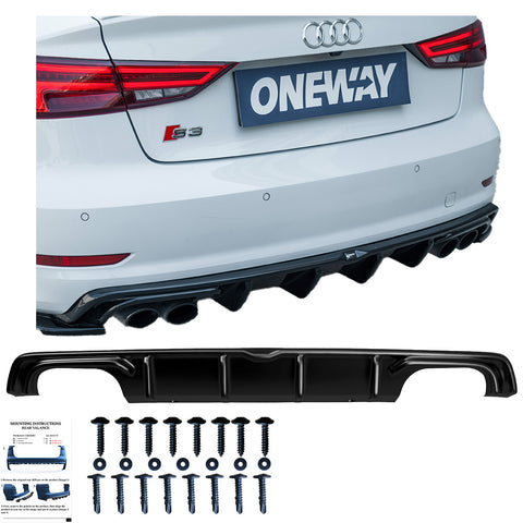 Rear Diffuser AUDI S3 Sedan 8V 2013-2016