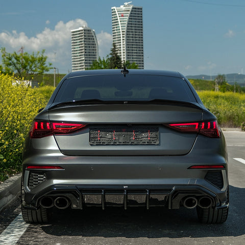 Rear Diffuser compatible with AUDI S3/A3 S-Line Sedan/Sportback 8Y 2020-2024