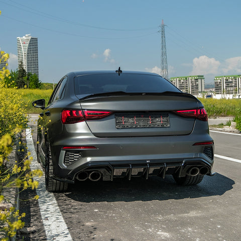 Rear Diffuser compatible with AUDI S3/A3 S-Line Sedan/Sportback 8Y 2020-2024