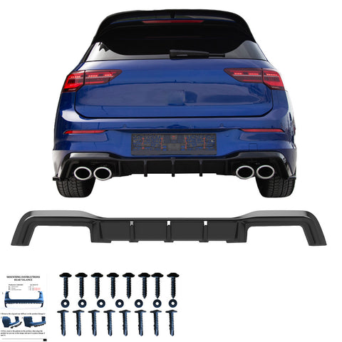 Rear Diffuser compatible with VW Golf MK 8 R 2020+