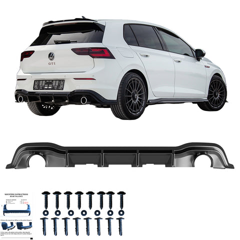 Rear Diffuser VW Golf MK 8 GTI / R-Line 2020+