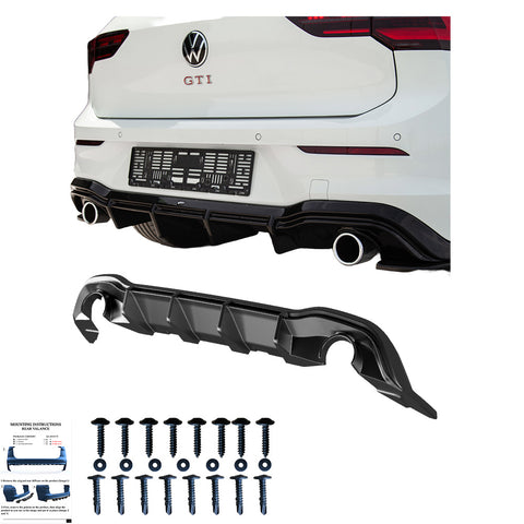 Rear Diffuser VW Golf MK 8 GTI / R-Line 2020+