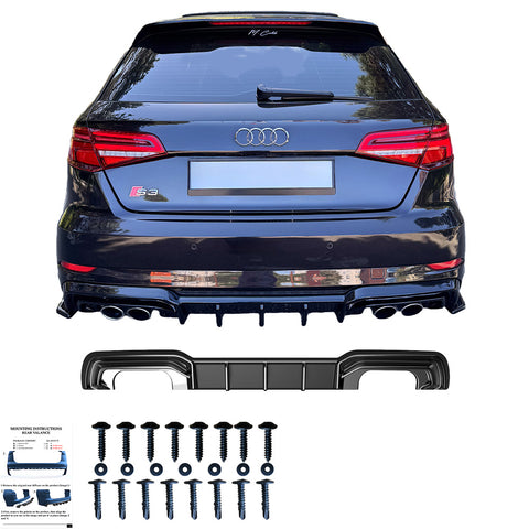 Rear Diffuser AUDI S3 Sportback 8V Facelift 2016-2020