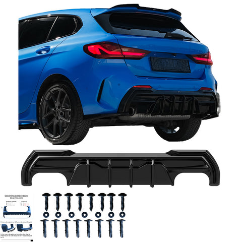 Rear Diffuser compatible with BMW 1 Series F40 M-Pack/M135i 2019-2024