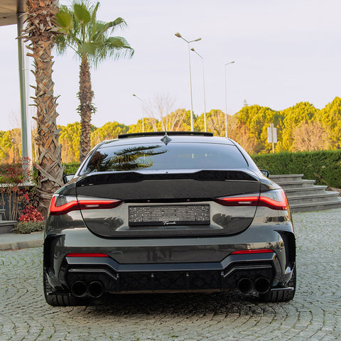 Difusor trasero Compatible con BMW Serie 4 (Coupé/Cabrio) G22 M-Pack/M440i 2020+