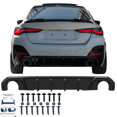 Rear Diffuser compatible with BMW 4 Series G26 Grand Coupe M-Pack / M440i 2021+