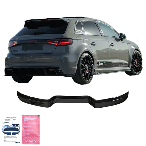 Extension de alerón AUDI RS3 8V Sportback 2015-2016 / Facelift Sportback 2017-2019