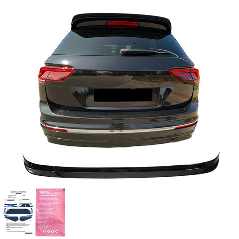Rear Spoiler compatible with VOLKSWAGEN VW Tiguan MK 2 R Line 2015 - 2020
