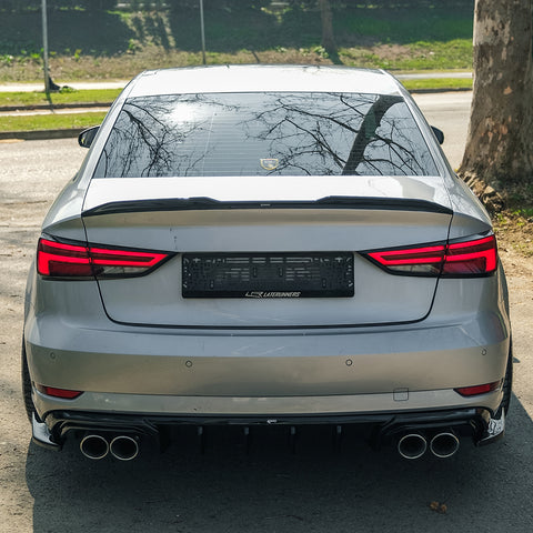 Extension de alerón Compatible con AUDI A3 A3 S-Line S3 RS3 Sedán 8V / 8V Facelift 2013-2020