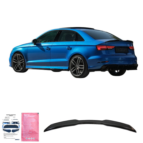 Extension de alerón Compatible con AUDI A3 A3 S-Line S3 RS3 Sedán 8V / 8V Facelift 2013-2020