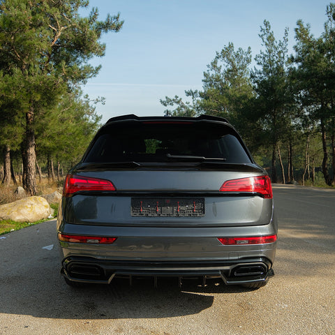 Extension de alerón Compatible con Audi Q5 S-Line SUV Mk2 Facelift 2020-2024