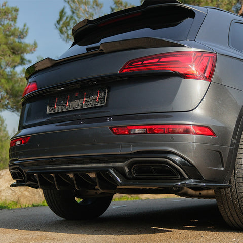 Extension de alerón Compatible con Audi Q5 S-Line SUV Mk2 Facelift 2020-2024