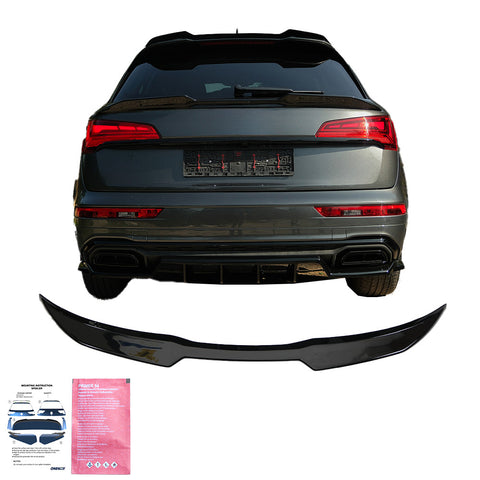 Extension de alerón Compatible con Audi Q5 S-Line SUV Mk2 Facelift 2020-2024