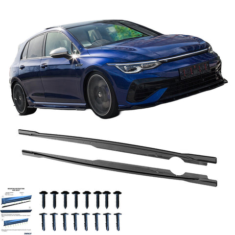 Side Skirts compatible with VOLKSWAGEN VW Golf R MK 8 2020+