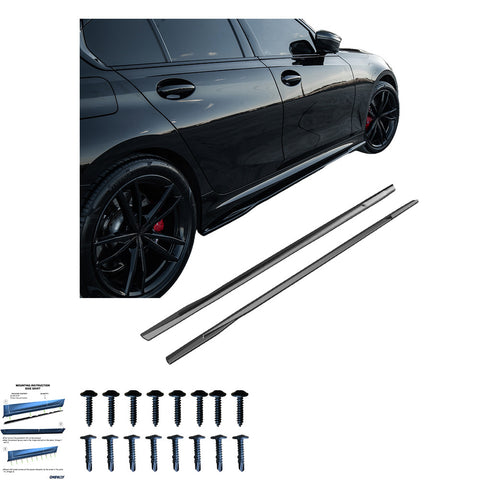 Extensiones de Faldones Laterales Compatible con BMW Serie 3 G20/G21 M-Pack/M340i 2018+
