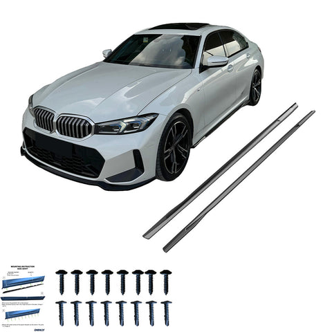 Extensiones de Faldones Laterales Compatible con BMW Serie 3 G20/G21 M-Pack/M340i 2018+