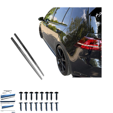 Extensiones de Faldones Laterales Compatible con VW Golf Mk7 GTI 2013-2016