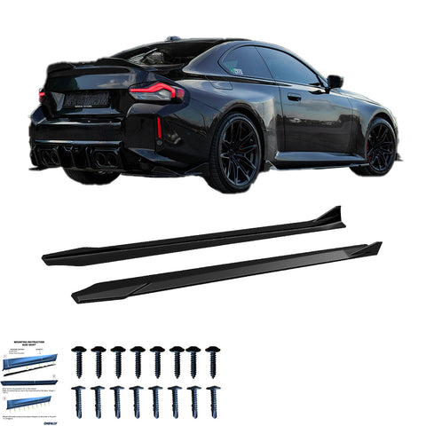 Extensiones de Faldones Laterales Compatible con BMW M2 G87 2023+