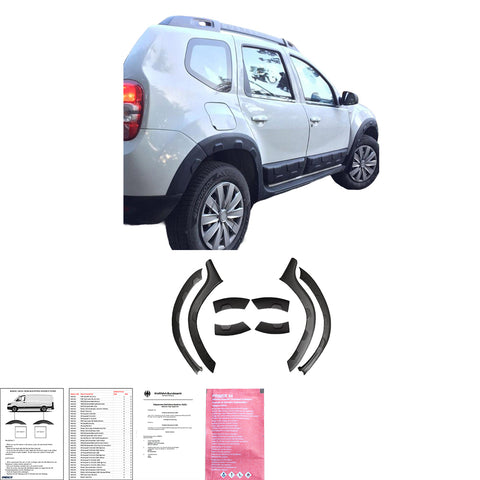 Paso de Rueda Compatible con DACIA Duster Serie 1 2010-2017 Off-Road con ABE TÜV