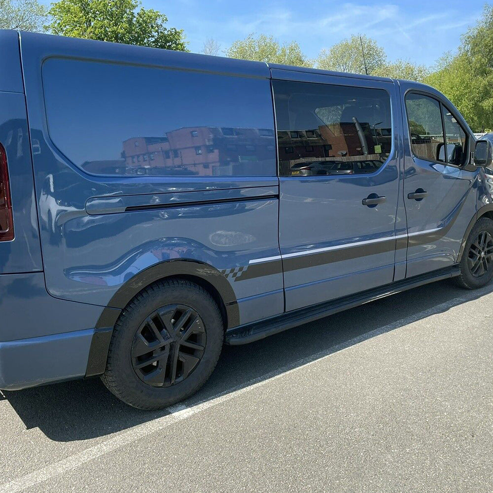 Kovvar Premium Automatten Voor Renault Trafic 2014-2019 - Perfecte Pasvorm, Dubbele Schuifdeur, Lange Wielbasis