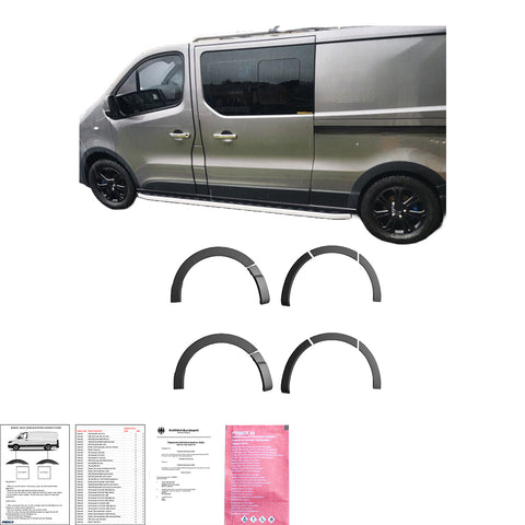 Radlaufleisten kompatibel mit RENAULT Trafic X82 2014-2018 mit ABE TÜV