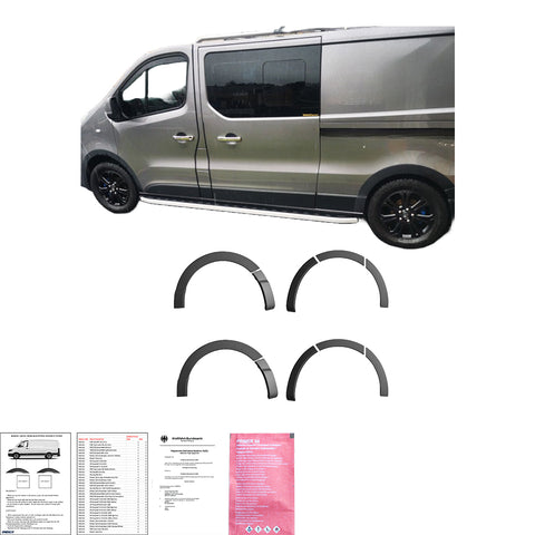 Wheel Arch Trims RENAULT Trafic X82 2014-2018 LWB with ABE TÜV