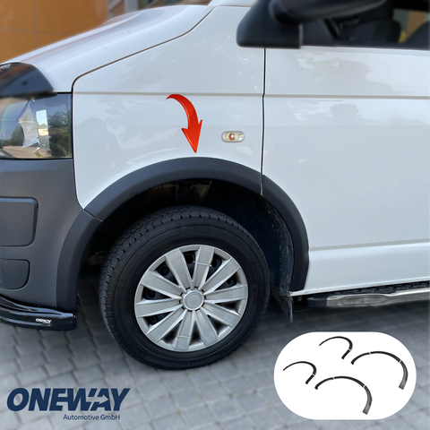 Radlaufleisten VW Transporter T5/T5.1 2003-2015 mit ABE TÜV
