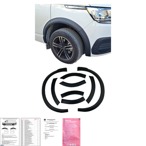 Wheel Arch Trims compatible with VW Transporter T6.1 2019-2022 with ABE TÜV