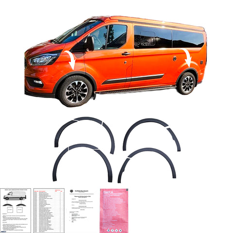 Wheel Arch Trims FORD Transit Custom MK1 Facelift 2018-2023 with ABE TÜV