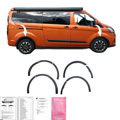 Wheel Arch Trims FORD Transit Custom MK1 Facelift 2018-2023 with ABE TÜV