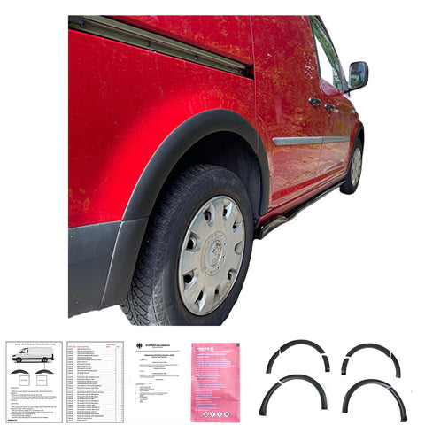 Wheel Arch Trims VW Caddy MK4 2015-2021 with ABE TÜV