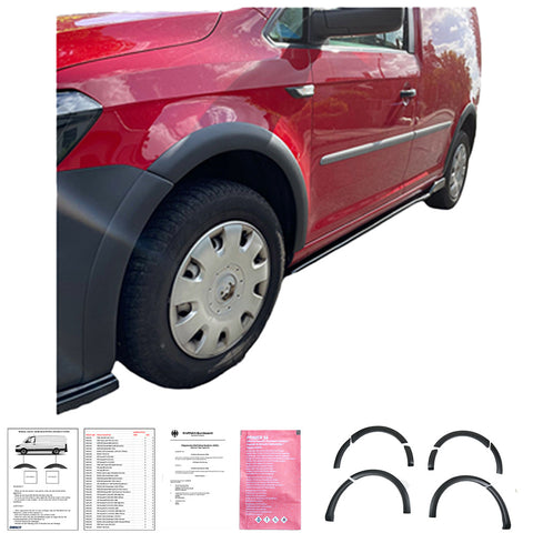 Wheel Arch Trims VW Caddy MK4 2015-2021 with ABE TÜV