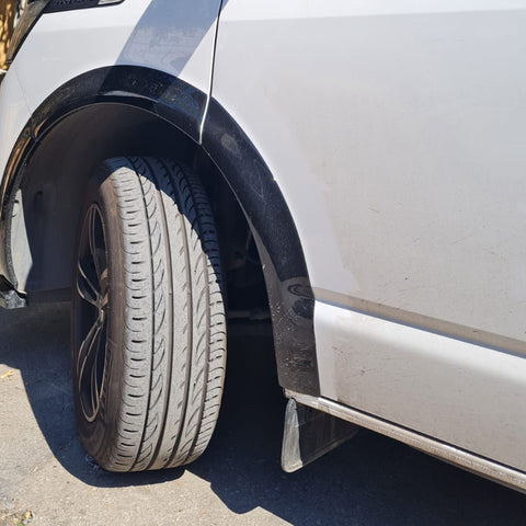 VW Volkswagen Transporter T6.1 2019-2021 Wheel Arch Trims (8 Pcs) (Gloss Black) with ABE TÜV - ONEWAY Automotive GmbH