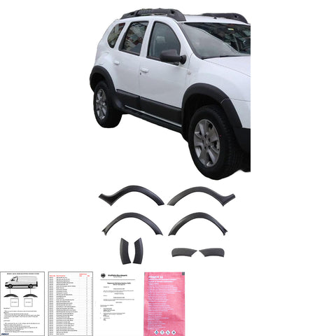 Wheel Arch Trims DACIA Duster Series 1 2010-2017 with ABE TÜV