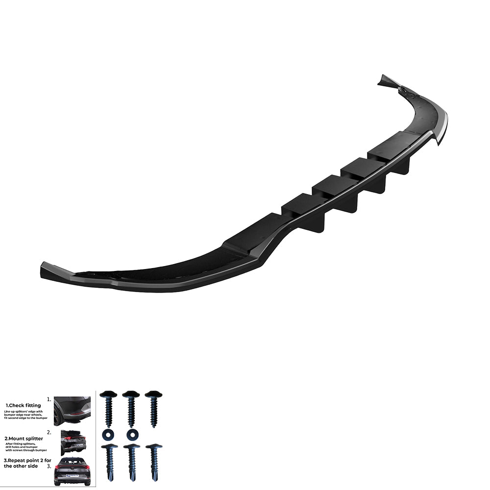 Rear Center Splitters AUDI Q8