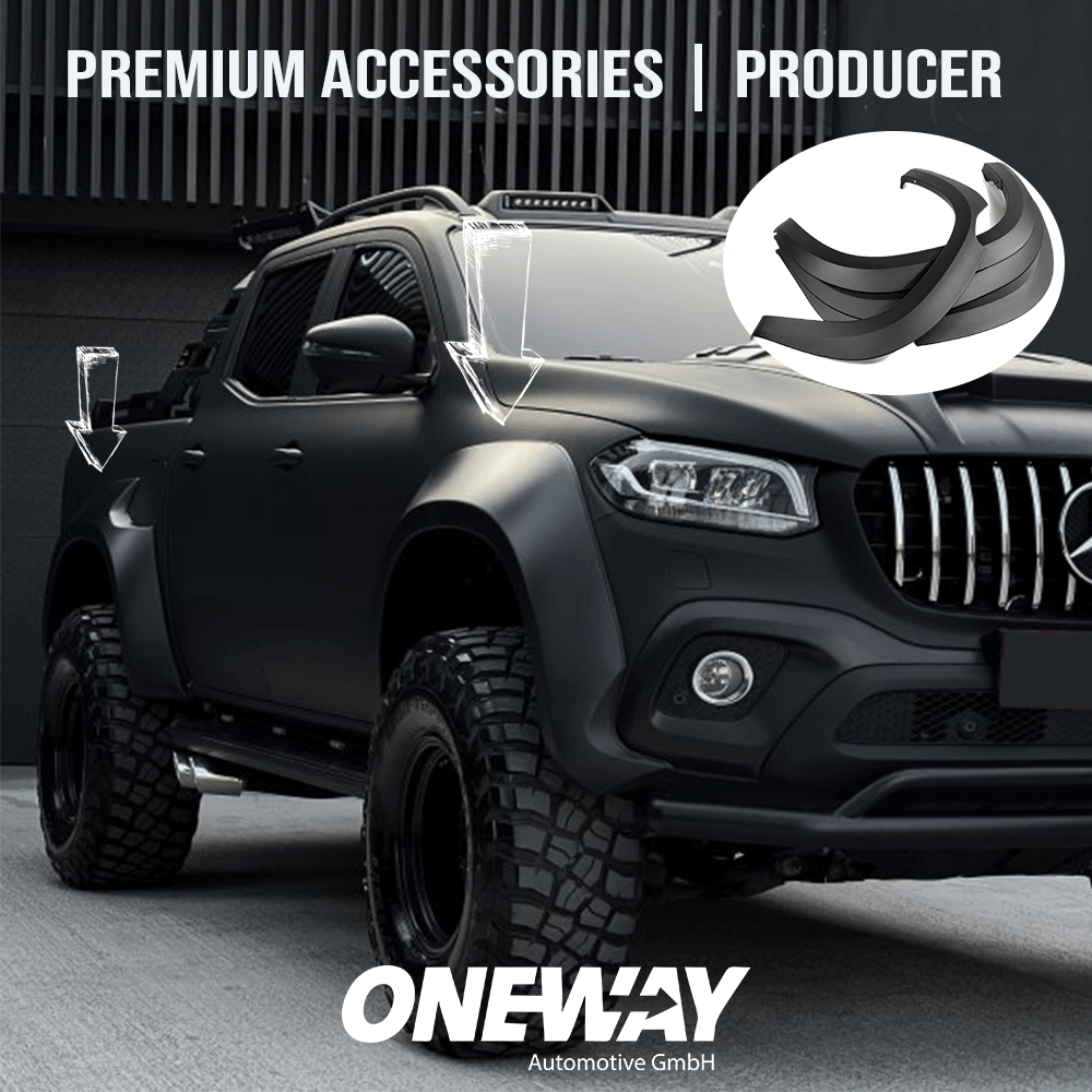 MERCEDES X Class W470 2017+ Jumbo Fender Flares - ONEWAY Automotive GmbH