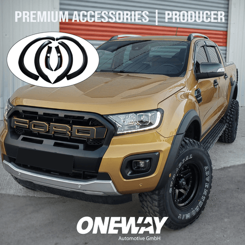 FORD Ranger T8 2019-2022 Park Assist Taped Slim Fender Flares - ONEWAY Automotive GmbH